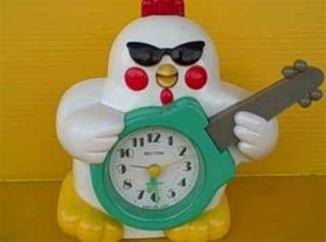 rockin chicken alarm clock.